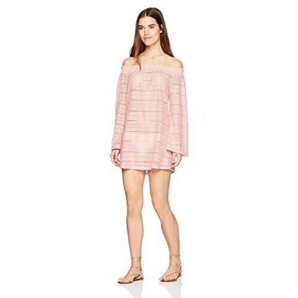 $76 Kenneth Cole REACTION to The Beat Bell Sleeve Dress Cover Up Blush L NWT‎ - Picture 1 of 1